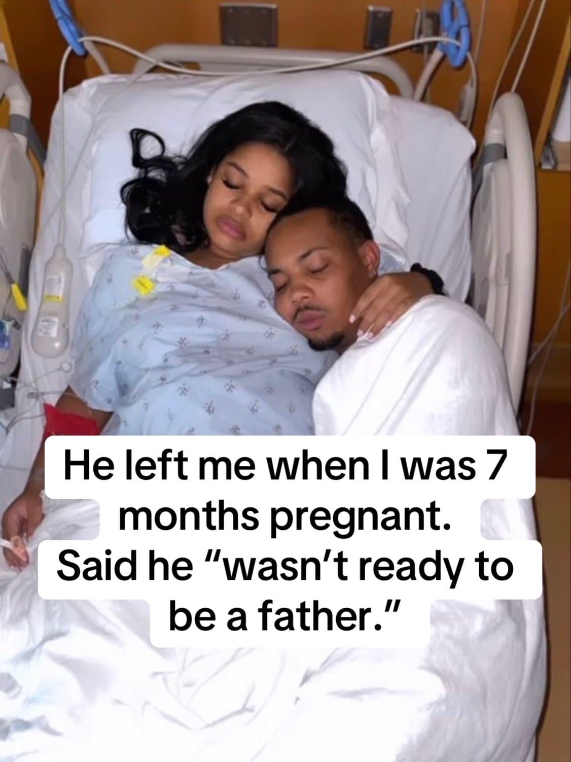 Slide 1: He left me when I was 7
months pregnant.
Said he "wasn't ready to
be a father."