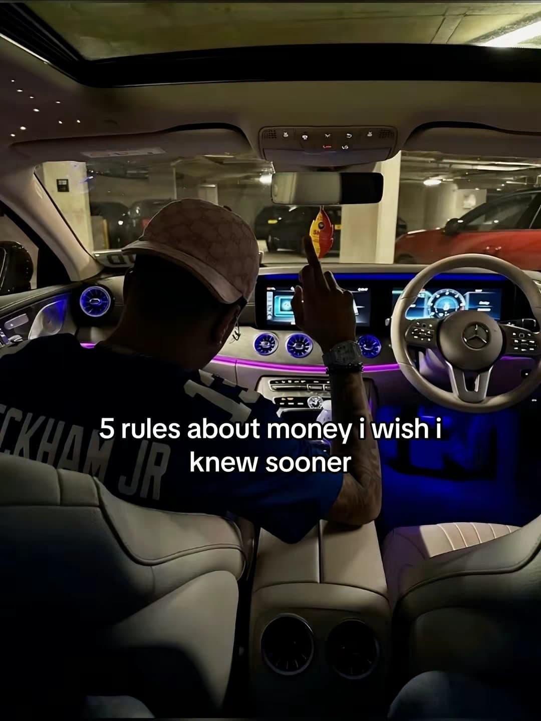 Slide 1: 5 rules about moey i wish i knew sooner