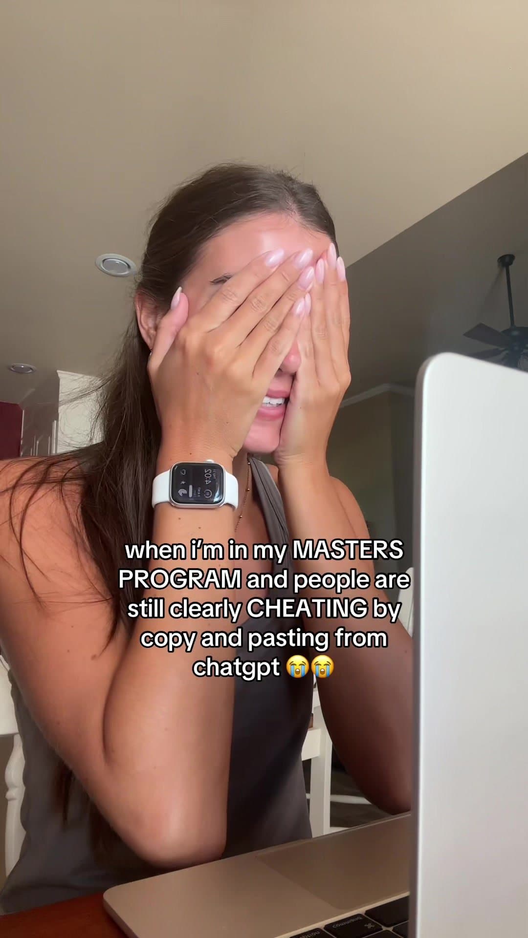 when i'm in my MASTERS
PROGRAM and people are
still clearly CHEATING by
copy and…