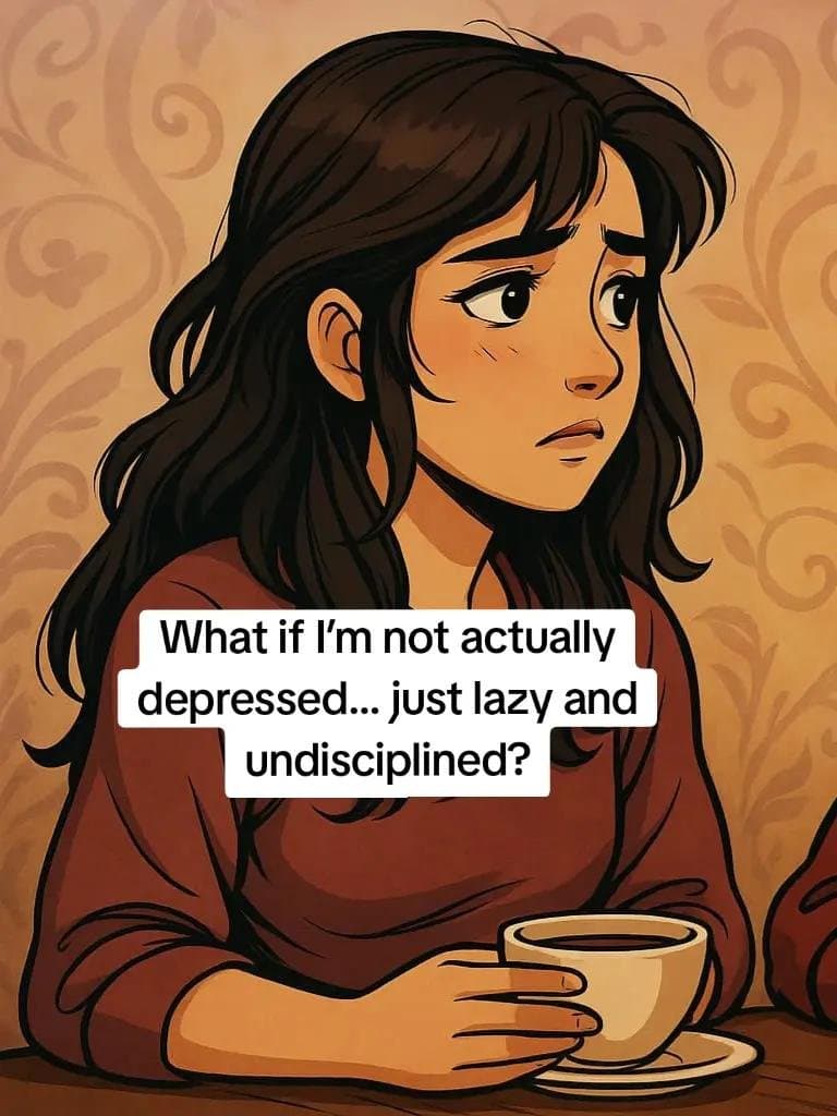 What if I'm not actually
depressed... just lazy and
undisciplined?