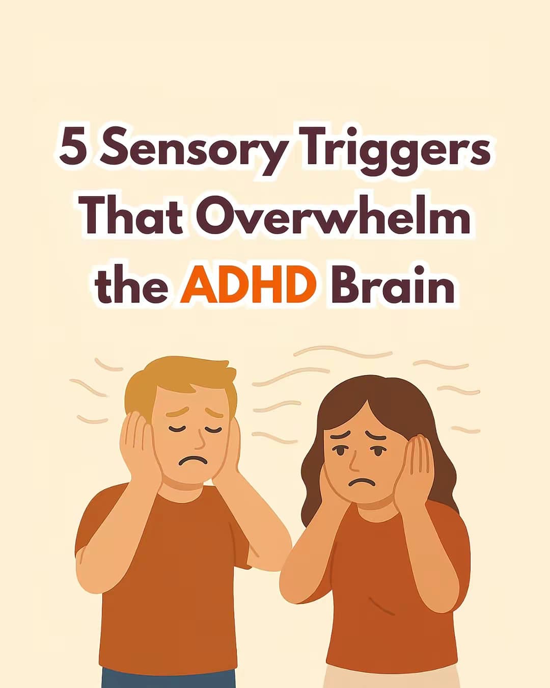 Slide 1: 5 Sensory Triggers That Overwhelm the ADHD Brain