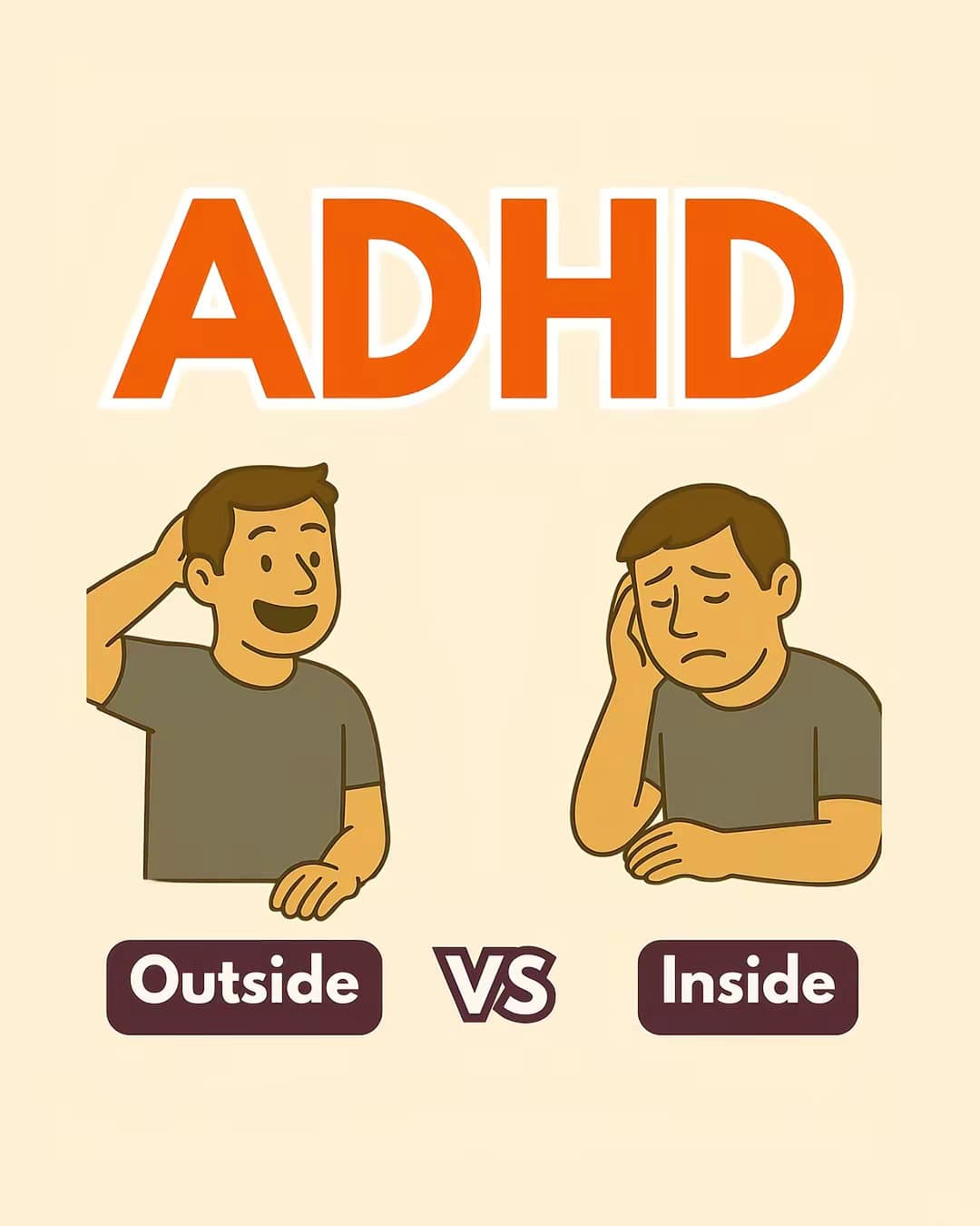 Slide 1: ADHD
Outside VS Inside