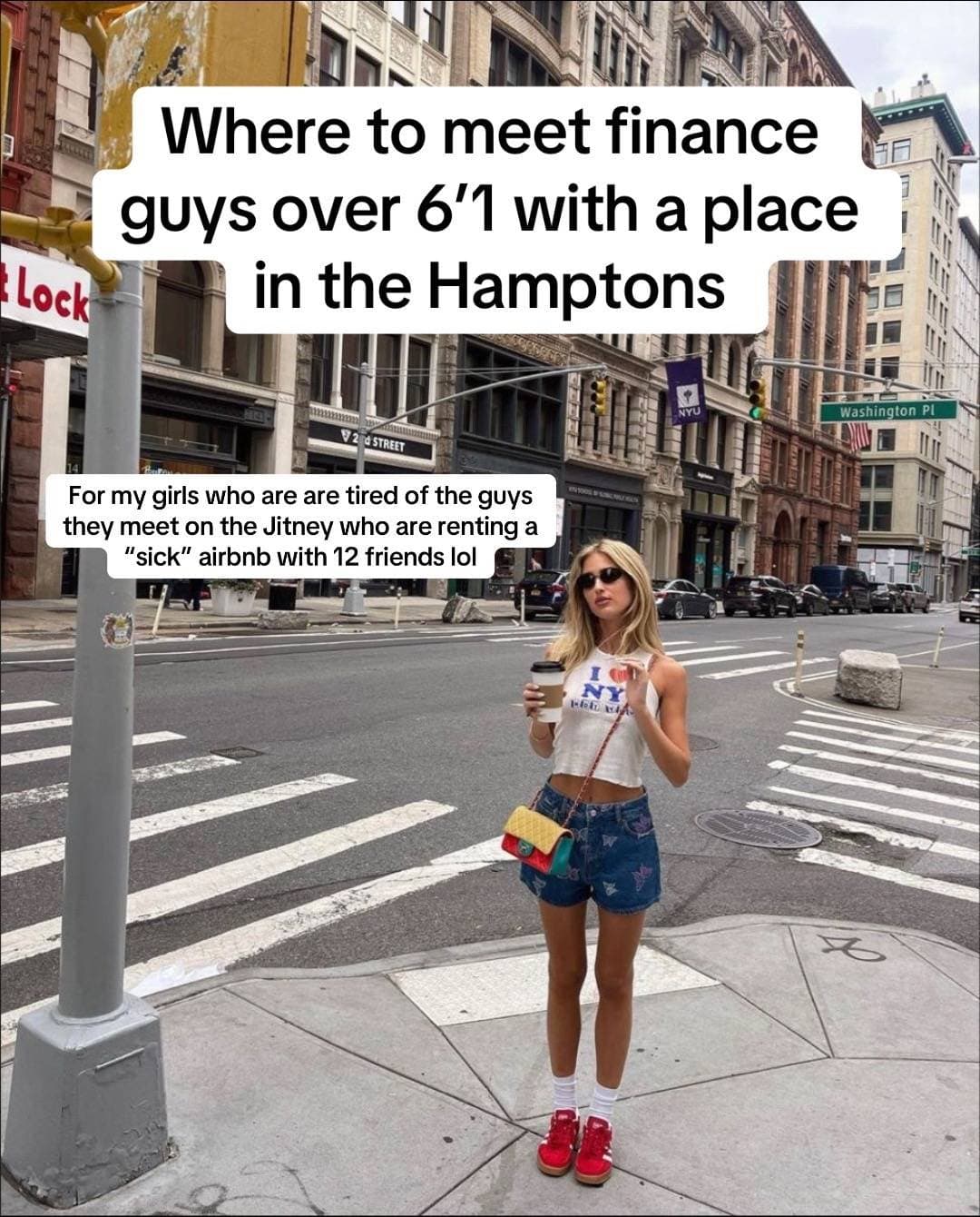 Slide 1: Where to meet finance
guys over 6'1 with a place
in the Hamptons

For my girls who are are tired of the guys
they meet on the Jitney who are renting a
"sick" airbnb with 12 friends lol