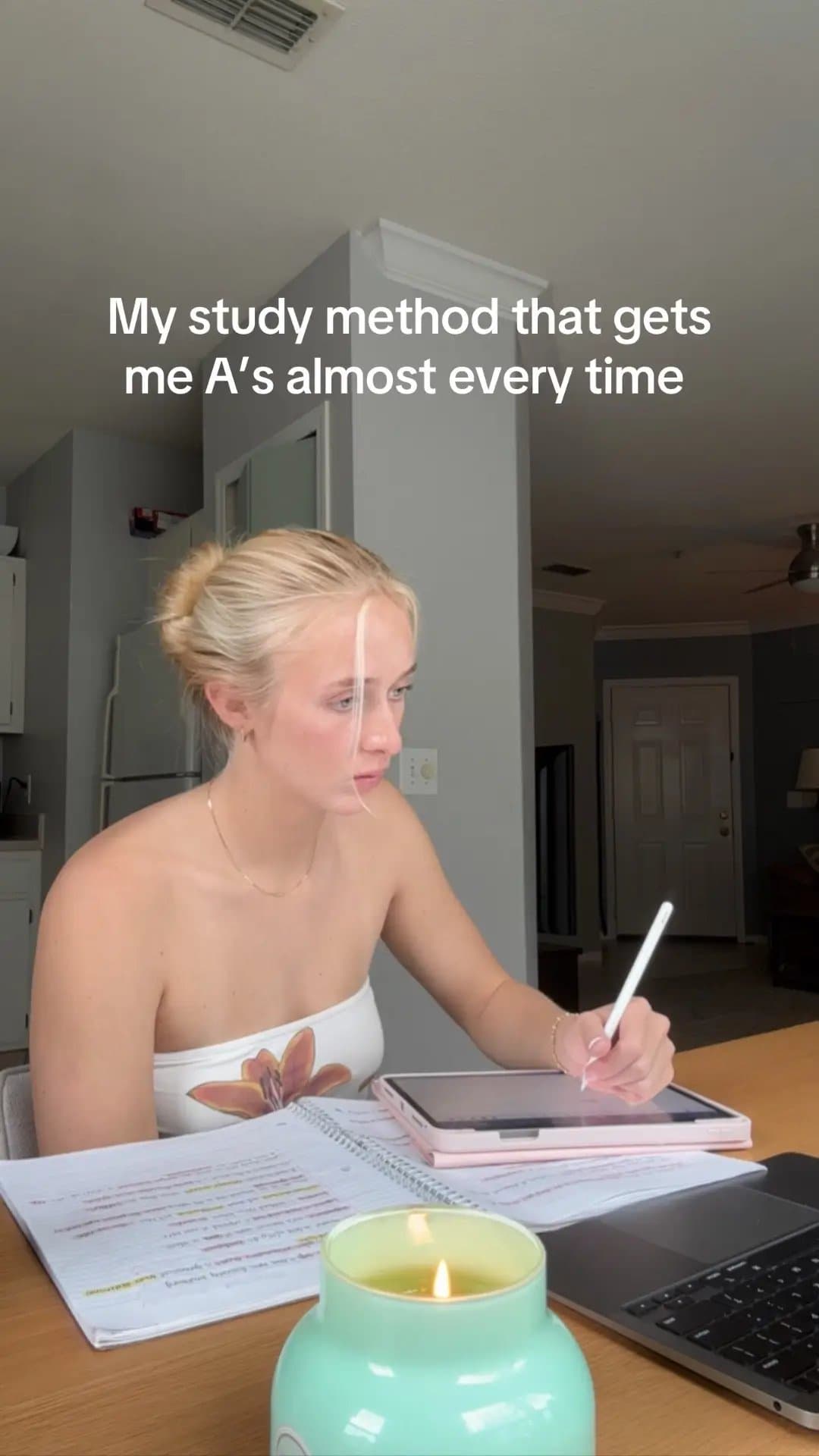 My study method that gets
me A's almost every time