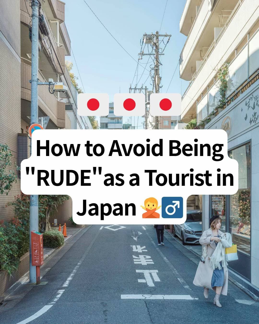 Slide 1: How to Avoid Being
"RUDE" as a Tourist in
Japan 🙅‍♂️♂️