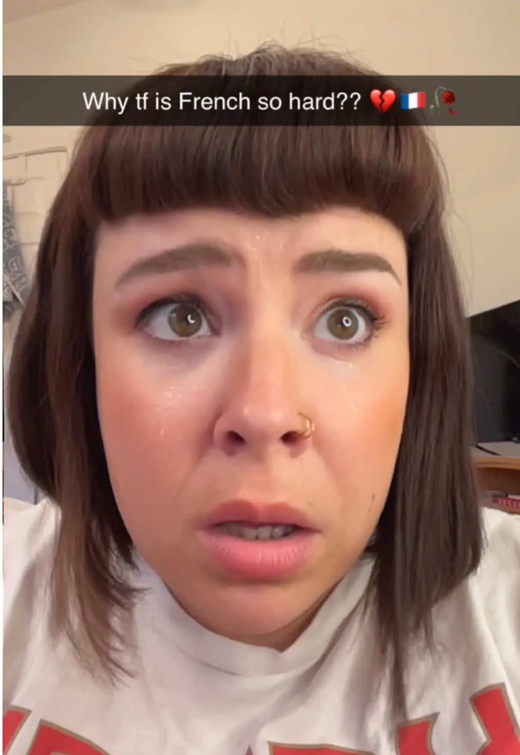 Why tf is French so hard?? 💔🇫🇷🥀
MA PUCE EST
ICI
YOU'RE JUST GONNA LAUGH AT M…