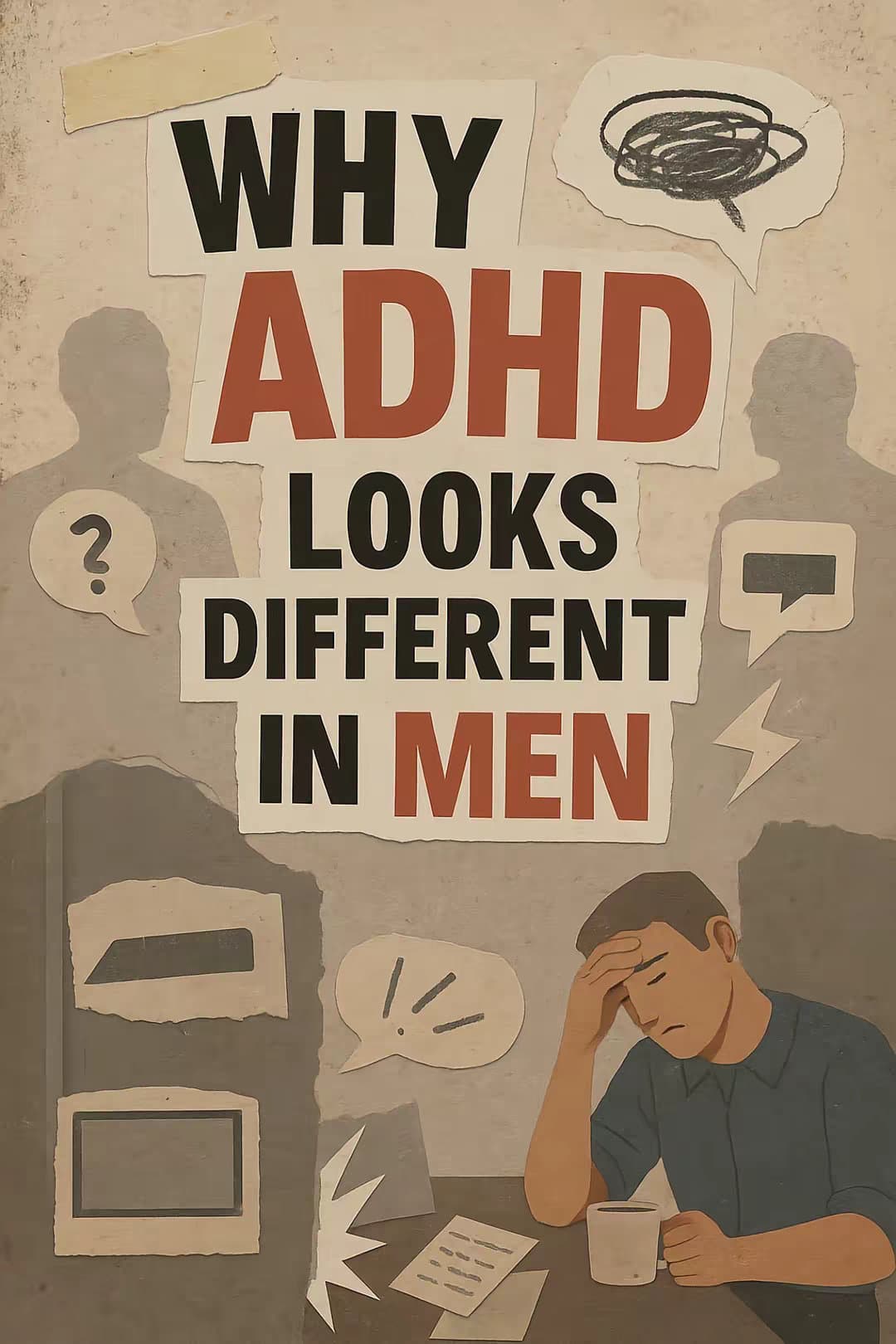 Slide 1: WHY
ADHD
LOOKS
DIFFERENT
IN MEN

