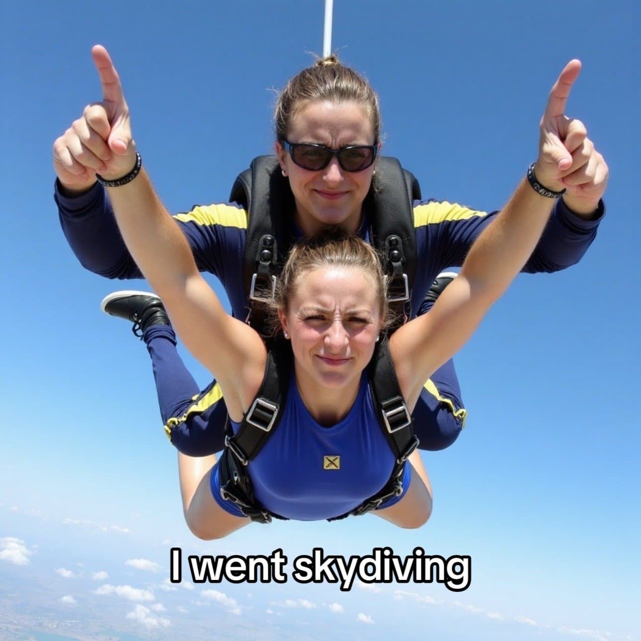 Slide 1: I went skydiving