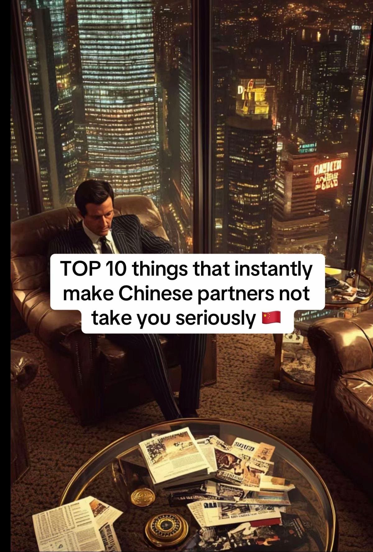 TOP 10 things that instantly
make Chinese partners not
take you seriously 🇨🇳