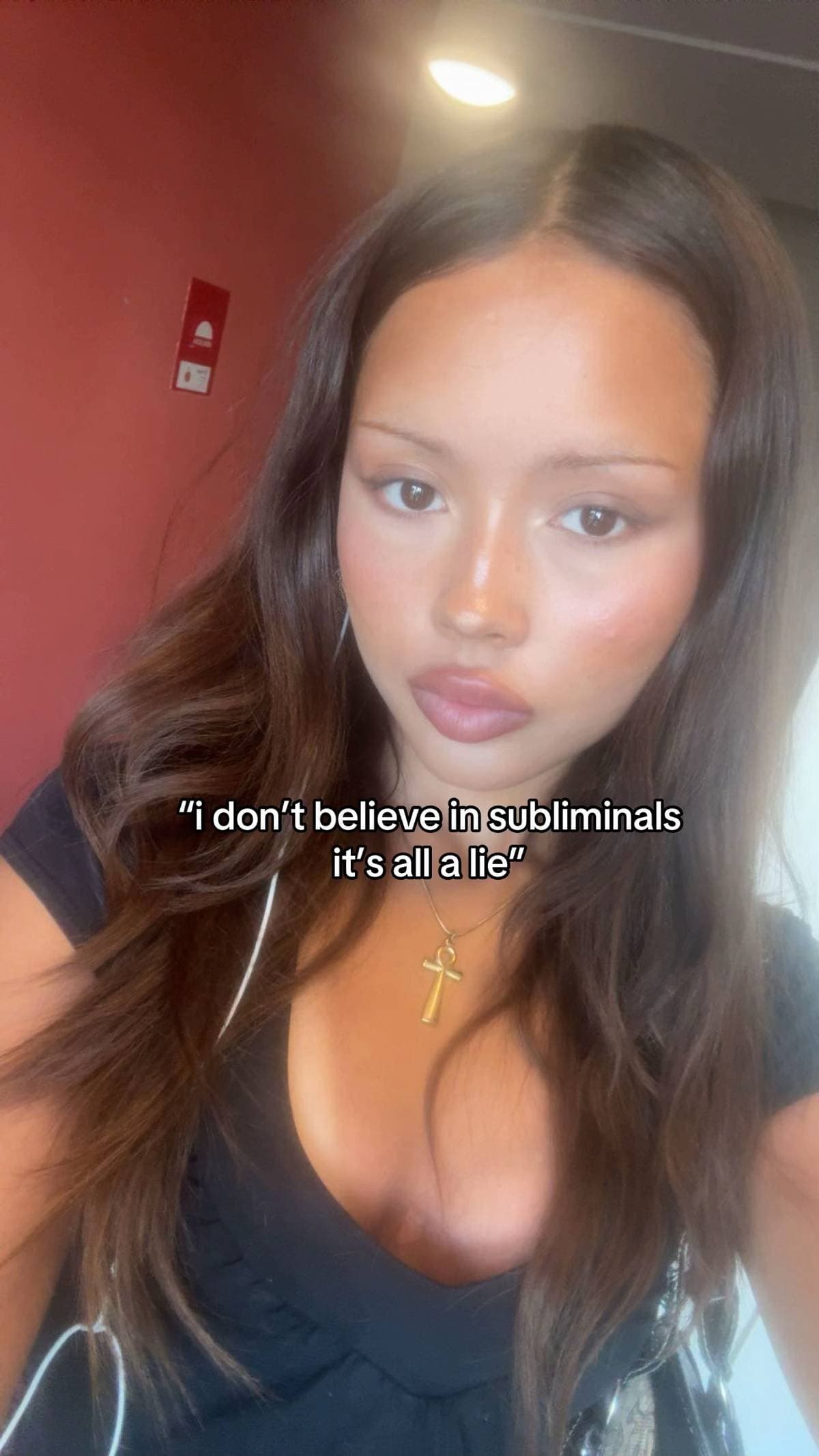 Slide 1: "i don’t believe in subliminals
it’s all a lie"