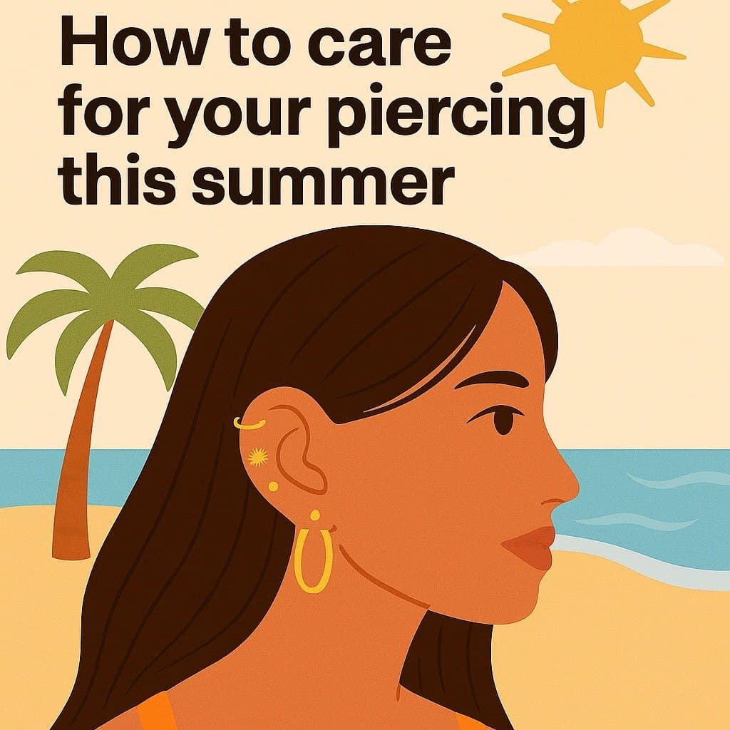 Slide 1: How to care
for your piercing
this summer