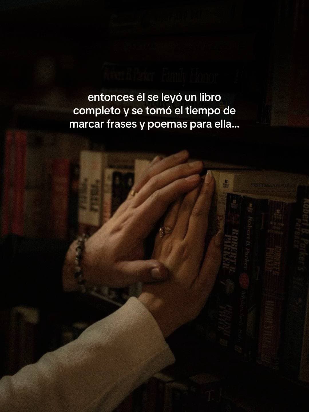 entonces él se leyó un libro
completo y se tomó el tiempo de
marcar frases y poe…