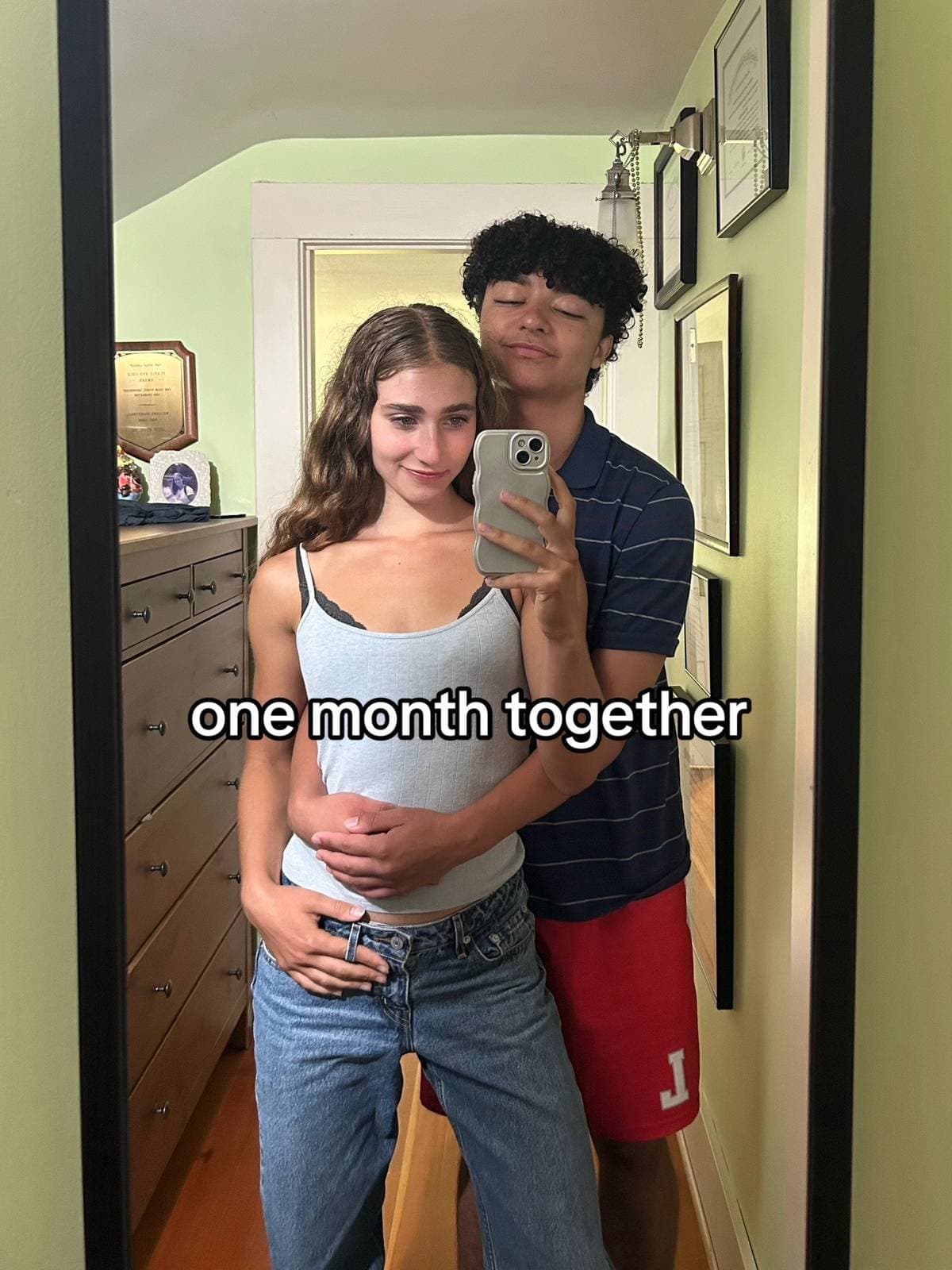 Slide 1: one month together