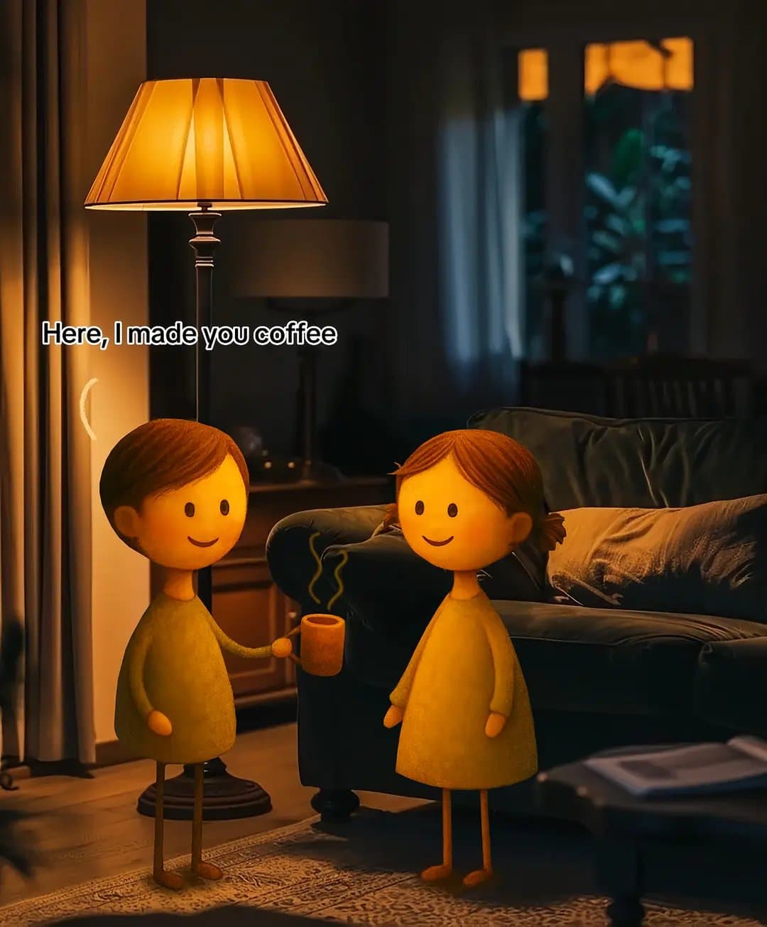 Here, I made you coffee