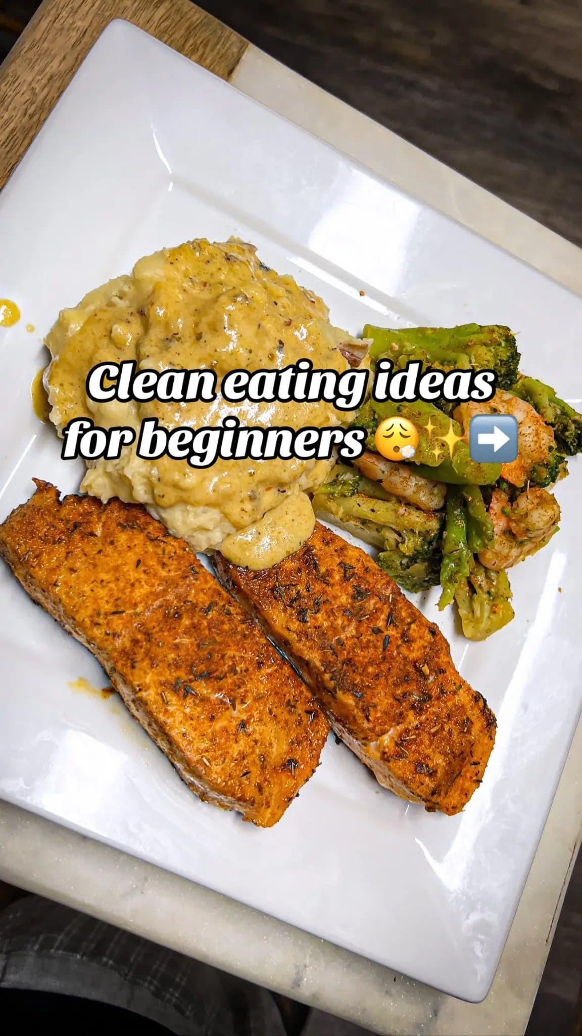 Slide 1: Clean eating ideas
for beginners 😮‍💨✨➡️