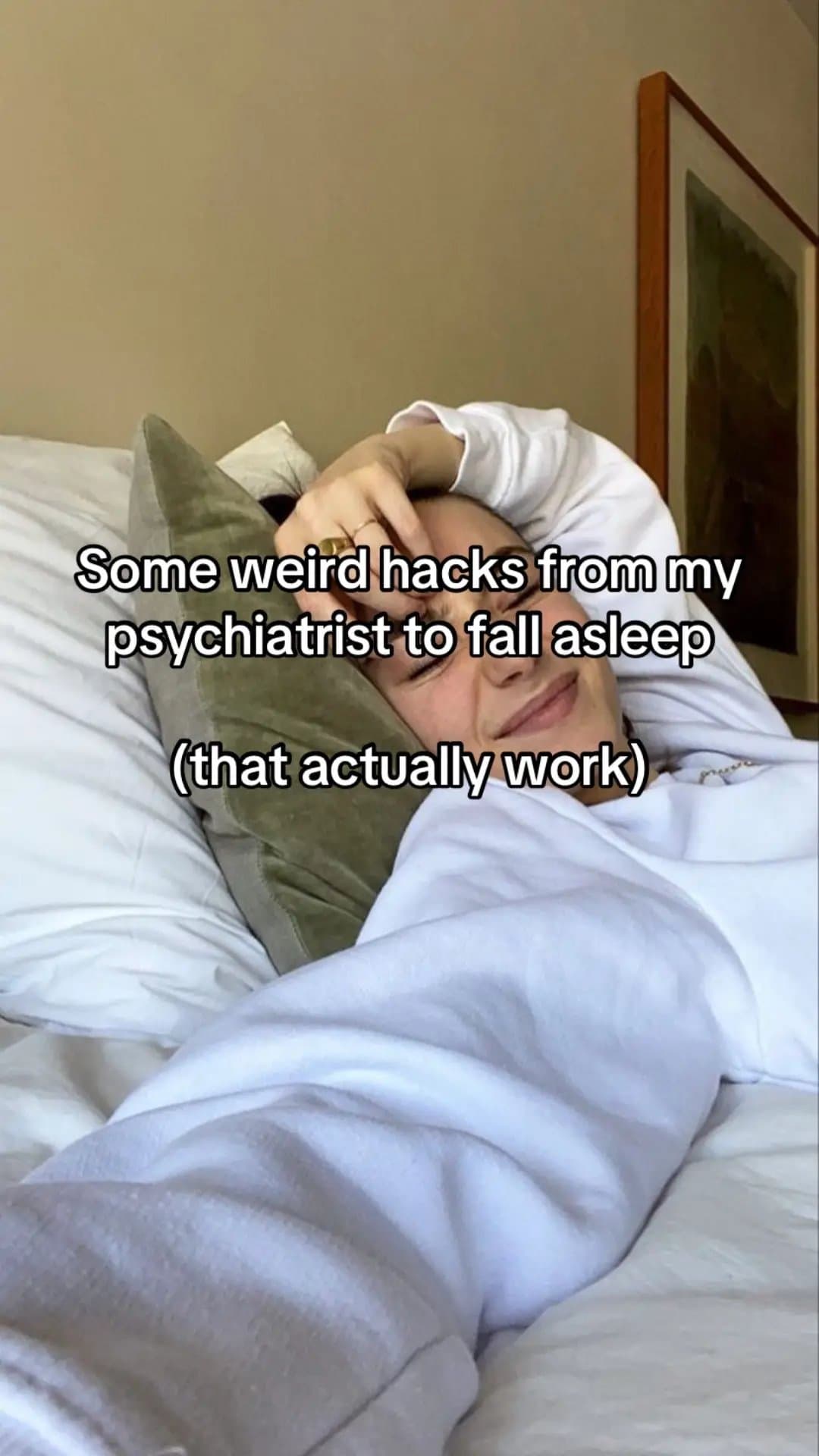 Some weird hacks from my
psychiatrist to fall asleep
(that actually work)