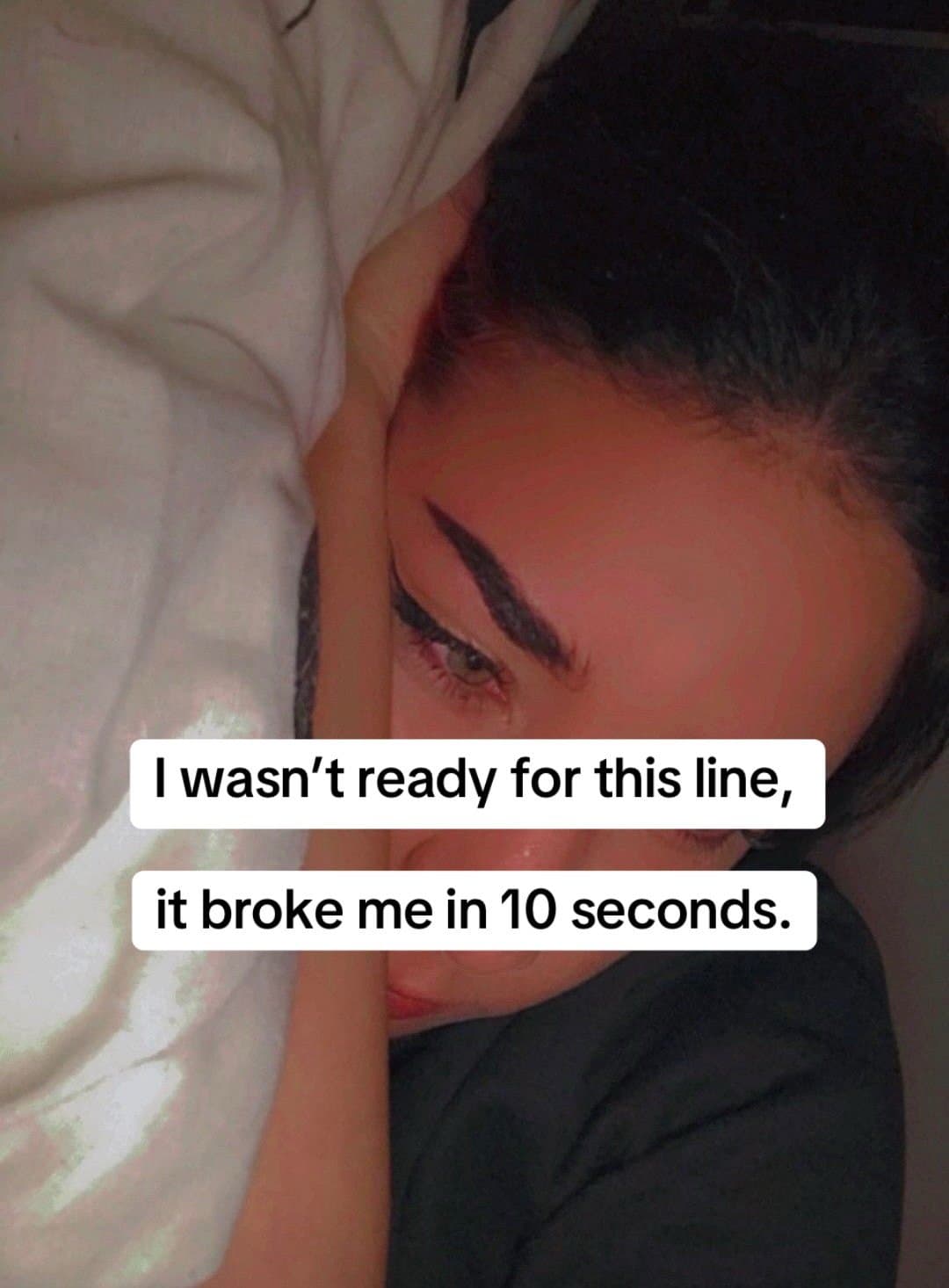 I wasn't ready for this line,
it broke me in 10 seconds.