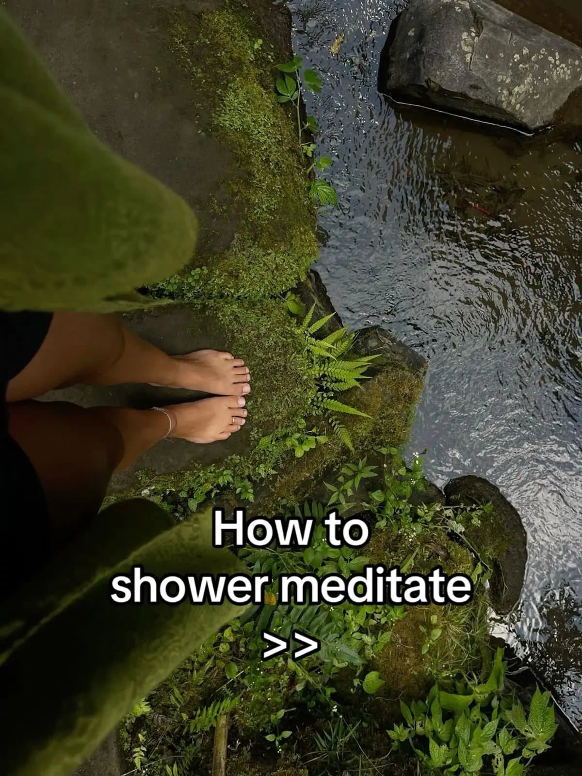 Slide 1: How to
shower meditate