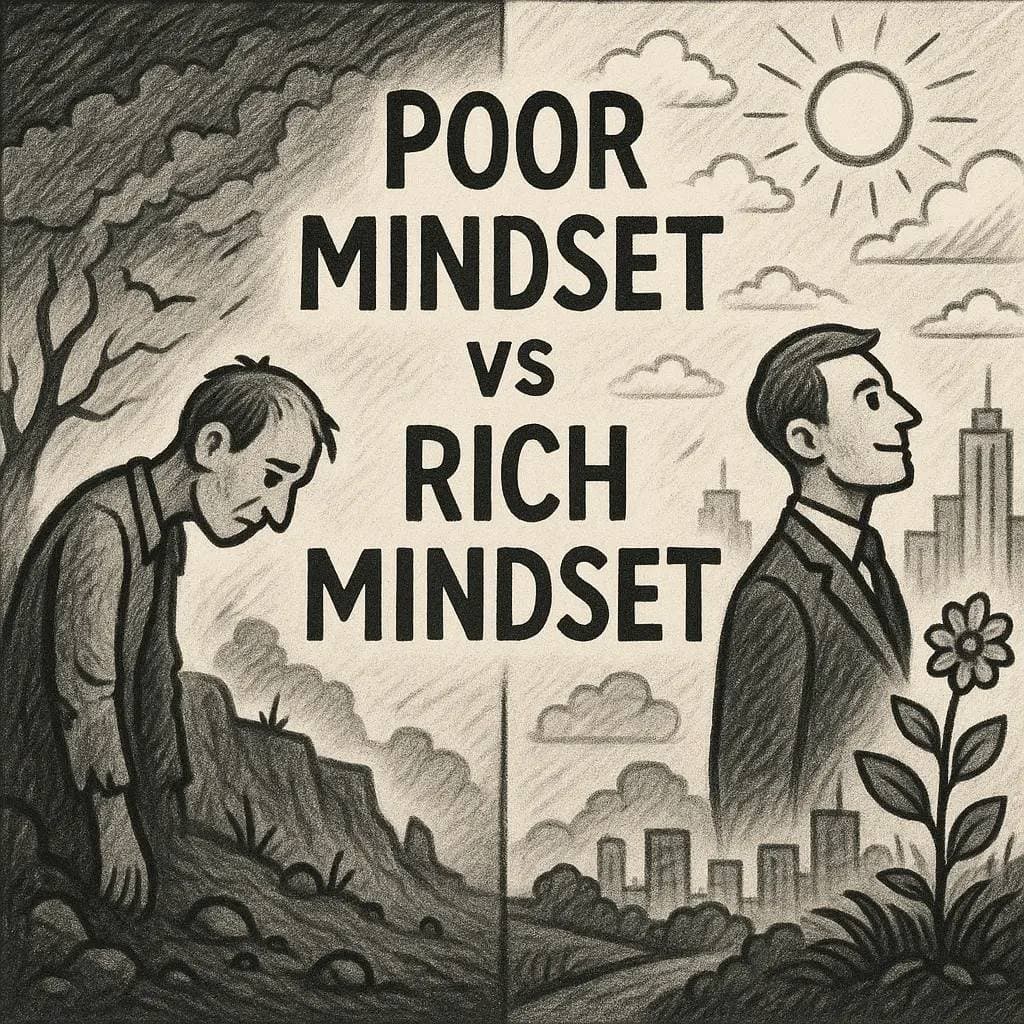 Slide 1: POOR
MINDSET
VS
RICH
MINDSET