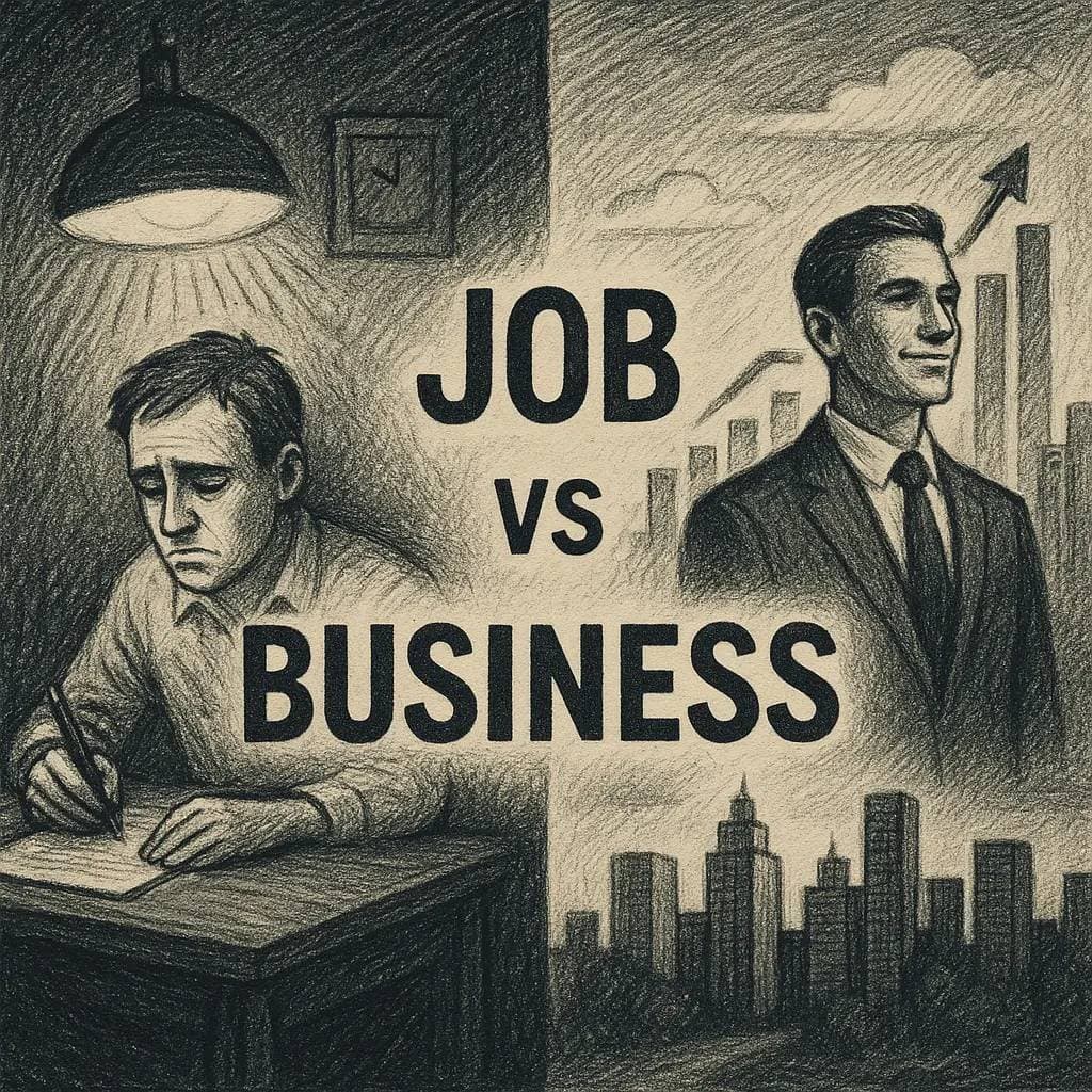 Slide 1: JOB
VS
BUSINESS