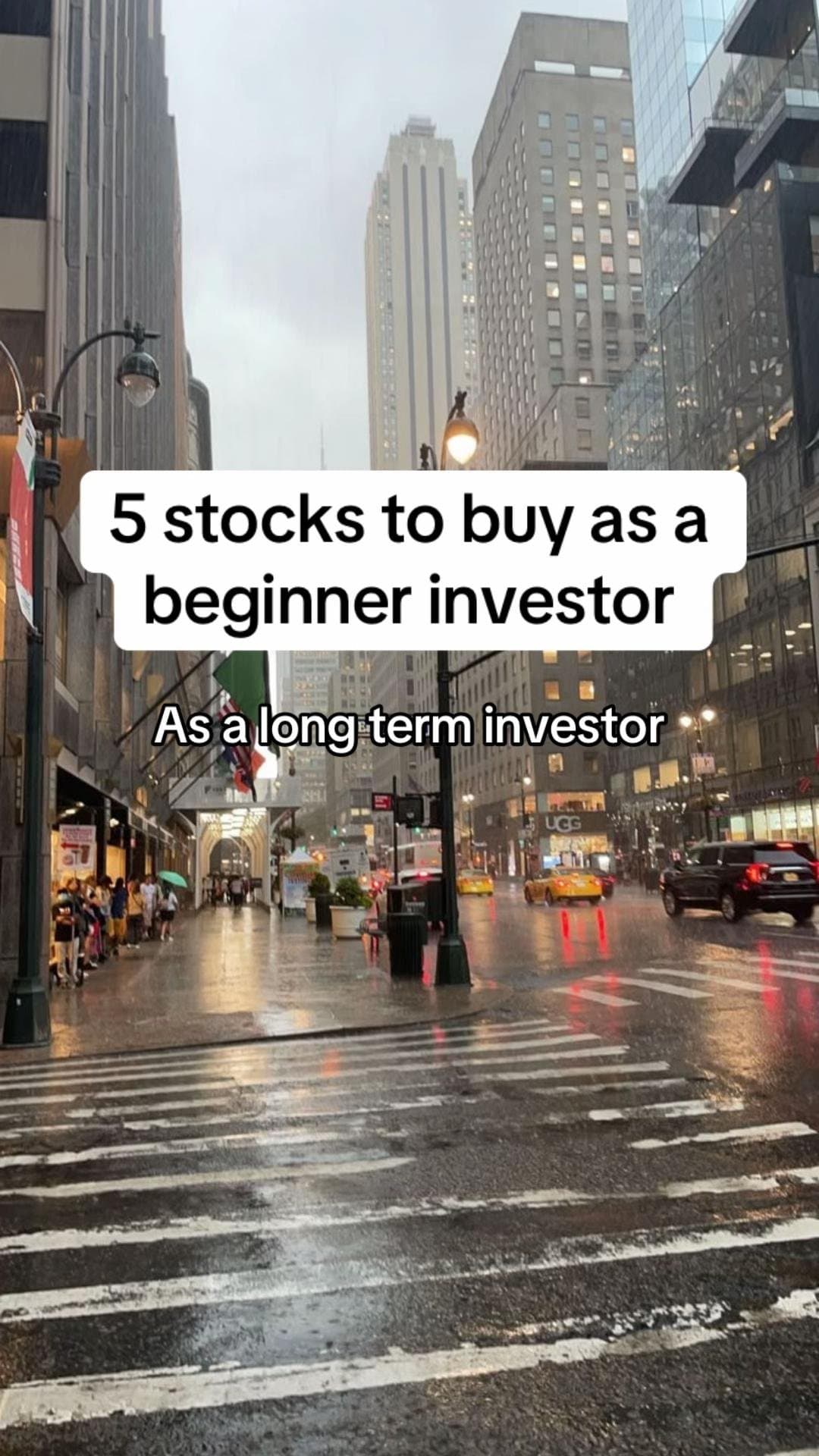 Slide 1: 5 stocks to buy as a
beginner investor

As a long term investor