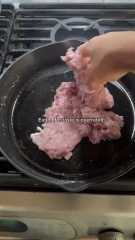 Eating for taste is overrated.