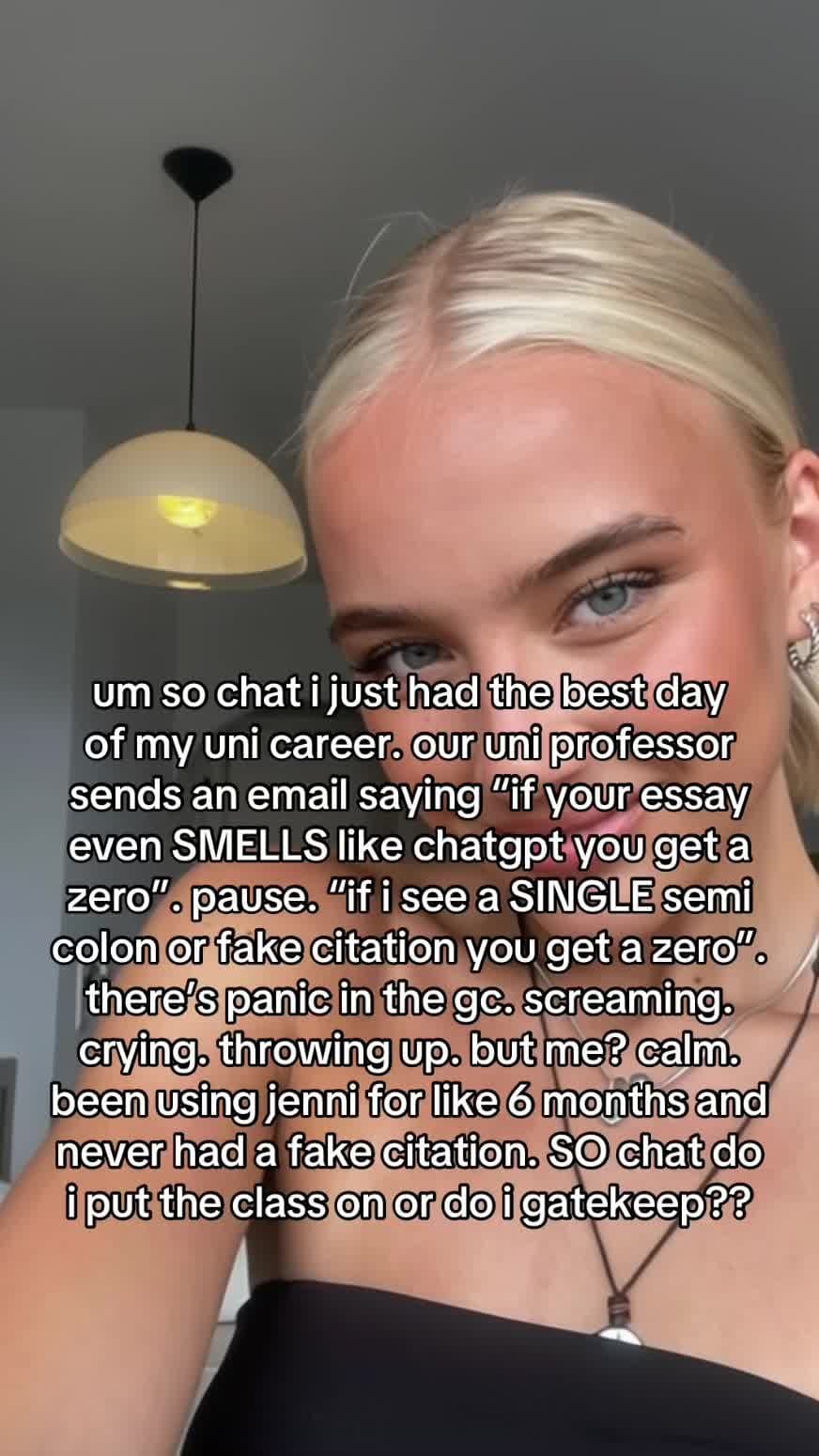 um so chat i just had the best day
of my uni career. our uni professor
sends an …