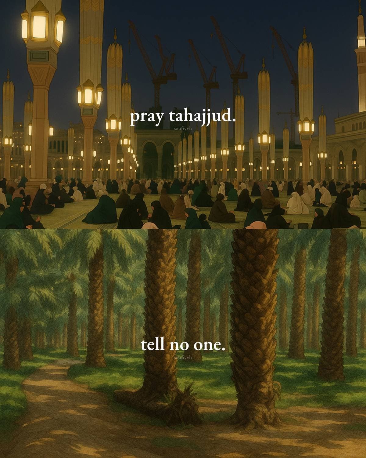 Slide 1: eat halāl & tayyib
tell no one.