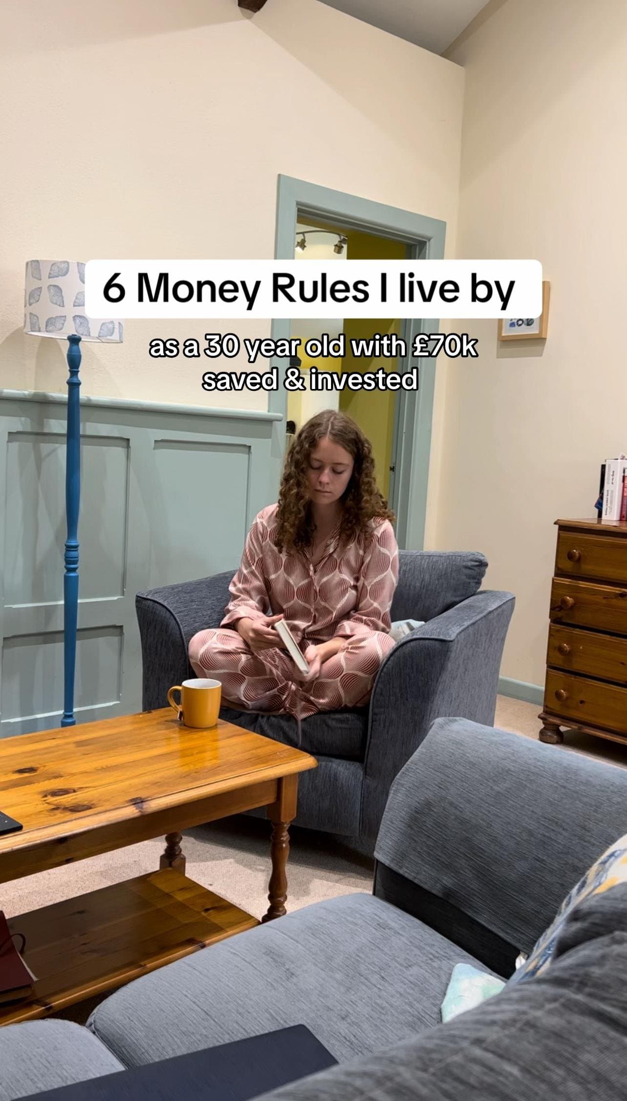 Slide 1: 6 Money Rules I live by
as a 30 year old with £70k
saved & invested