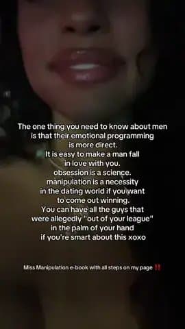 The one thing you need to know about men
is that their emotional programming
is …