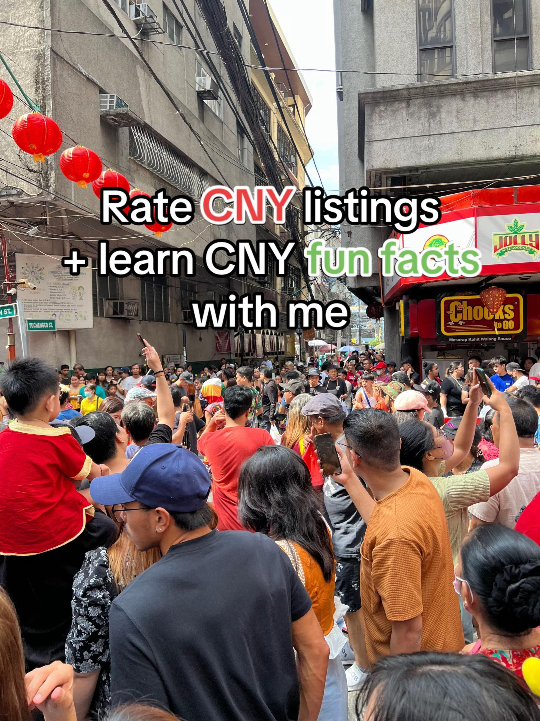 Slide 1: Rate CNY listings
+ learn CNY fun facts
with me