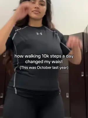 how walking 10k steps a day
changed my waist
(This was October last year)