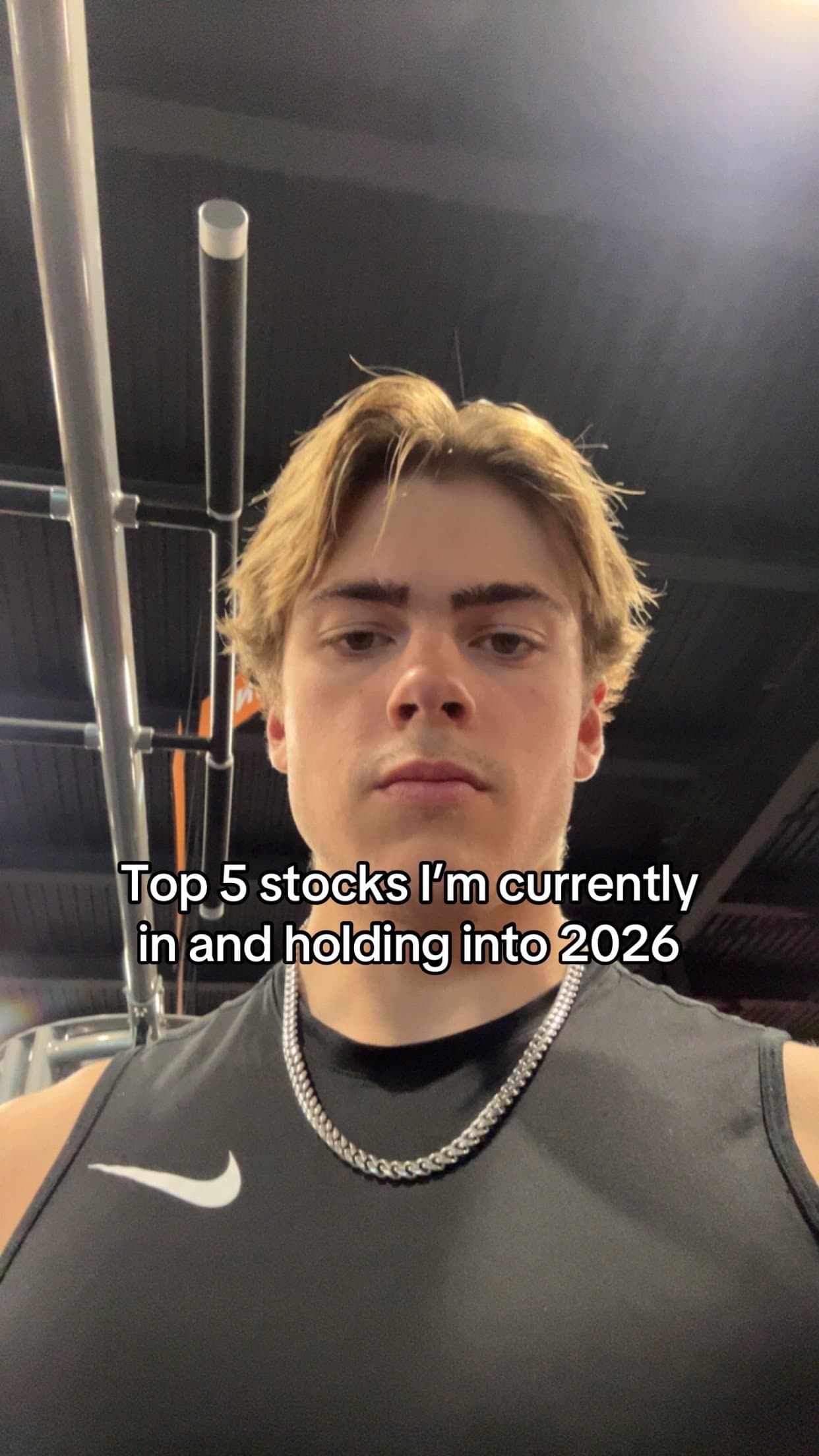 Slide 1: Top 5 stocks I'm currently
in and holding into 2026