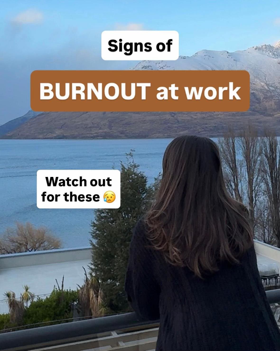 Signs of
BURNOUT at work

Watch out
for these 😢
