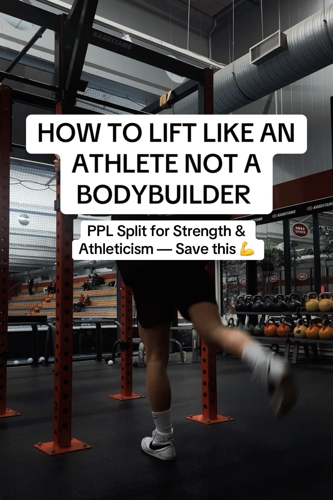 HOW TO LIFT LIKE AN
ATHLETE NOT A
BODYBUILDER
PPL Split for Strength &
Athleticβ¦