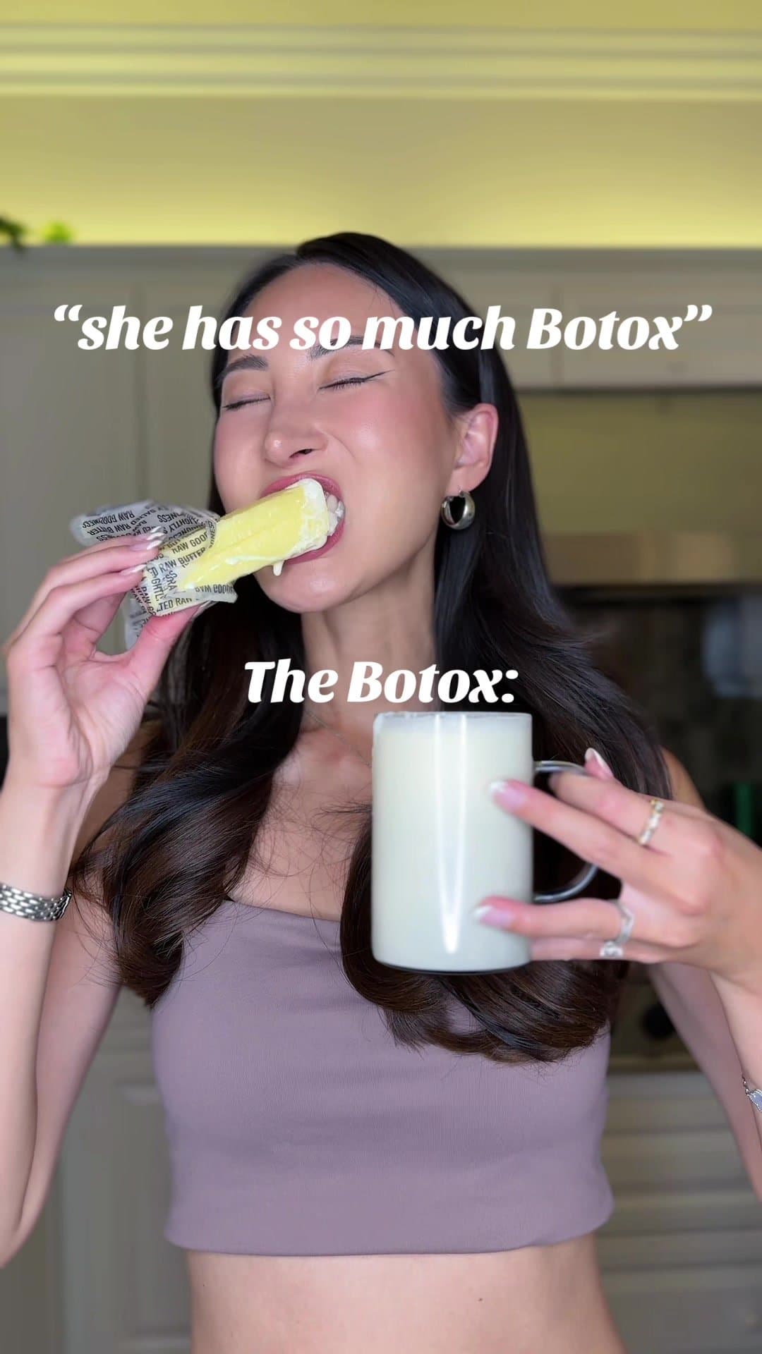 "she has so much Botox"

The Botox: