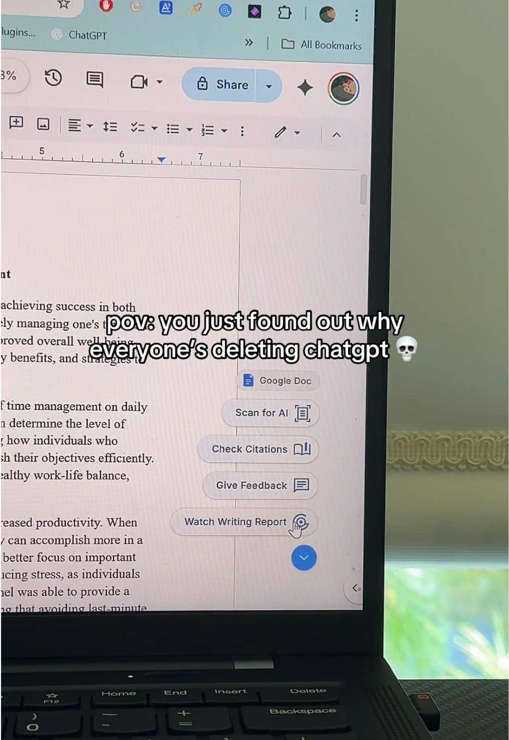pov: you just found out why
everyone's deleting chatgpt 💀

shows every copy and…
