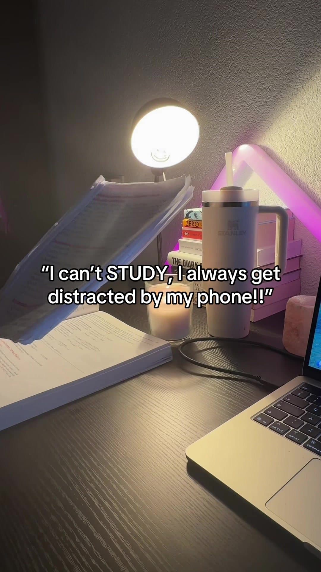 "I can't STUDY, I always get
distracted by my phone!!"

my phone now ✨: