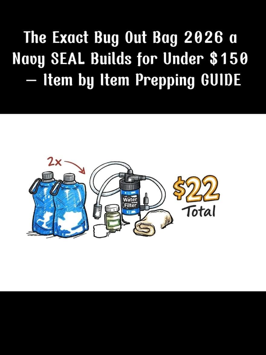 The Exact Bug Out Bag 2026 a
Navy SEAL Builds for Under $150
— Item by Item Prep…