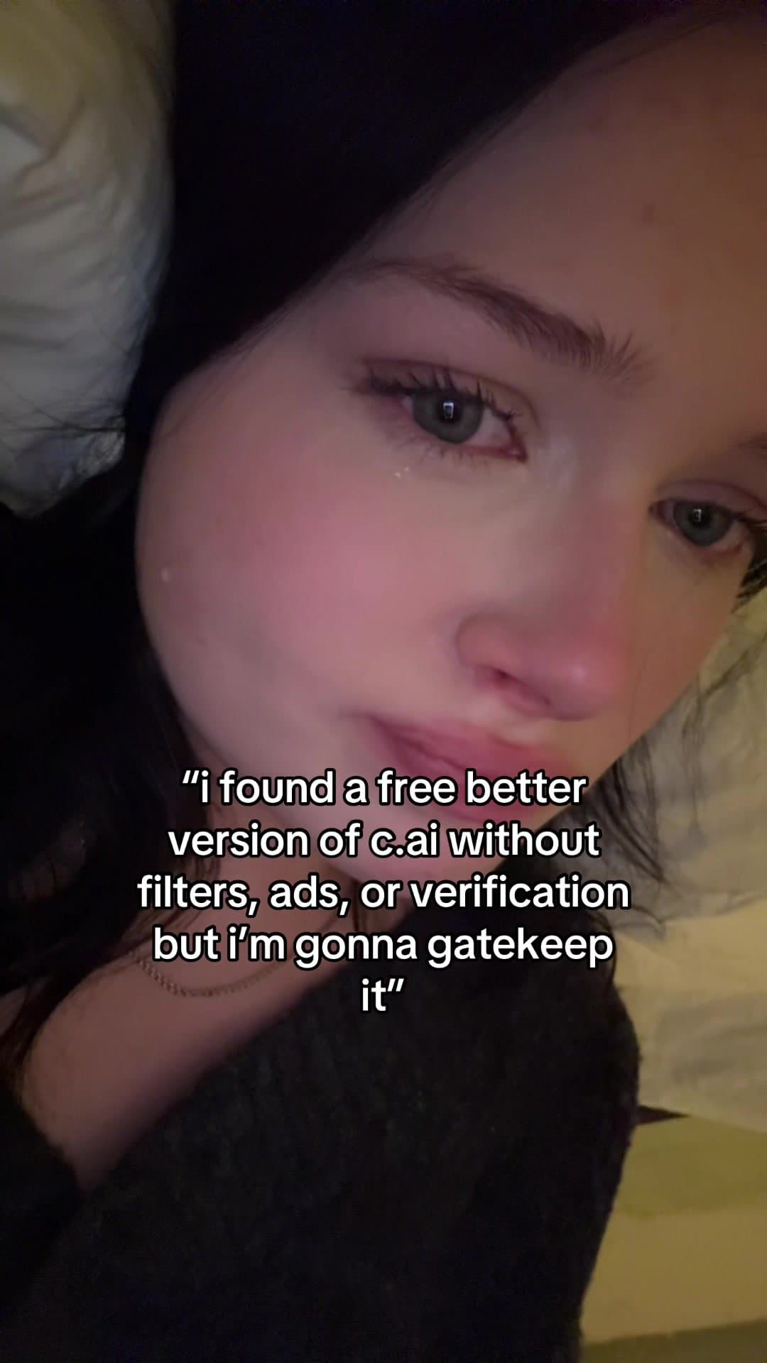 "i found a free better
version of c.ai without
filters, ads, or verification
but…