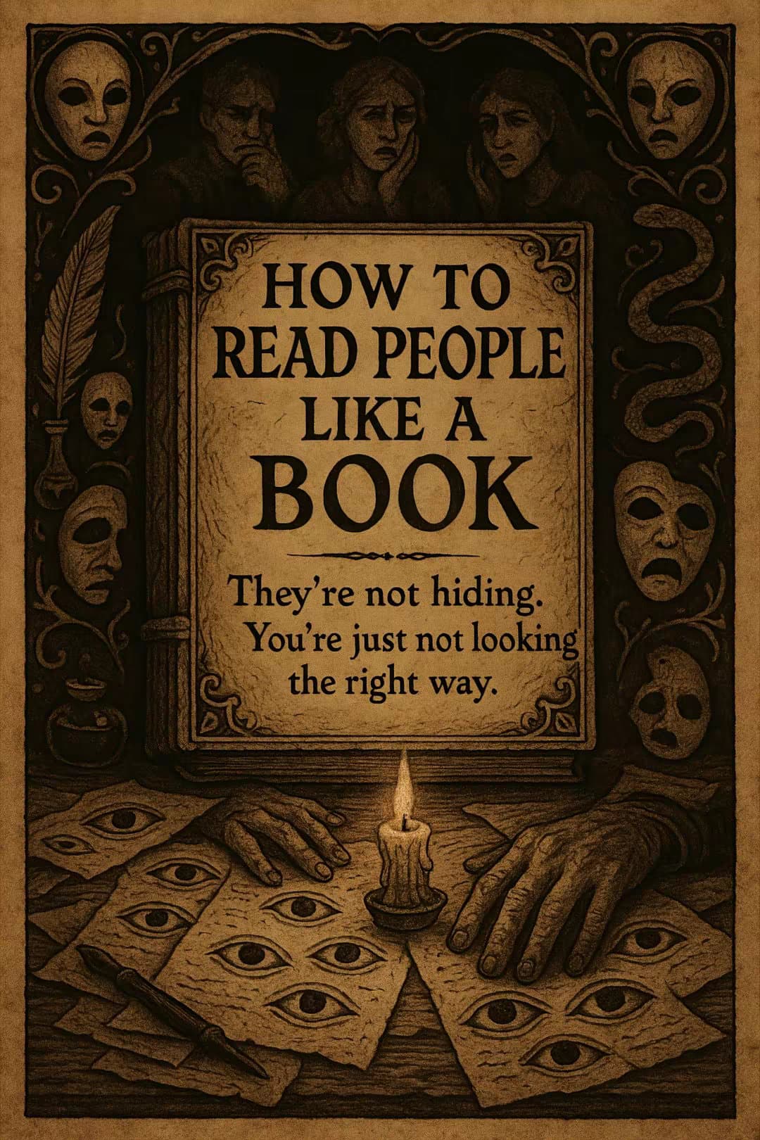 HOW TO
READ PEOPLE
LIKE A
BOOK

They're not hiding.
You're just not looking
the …