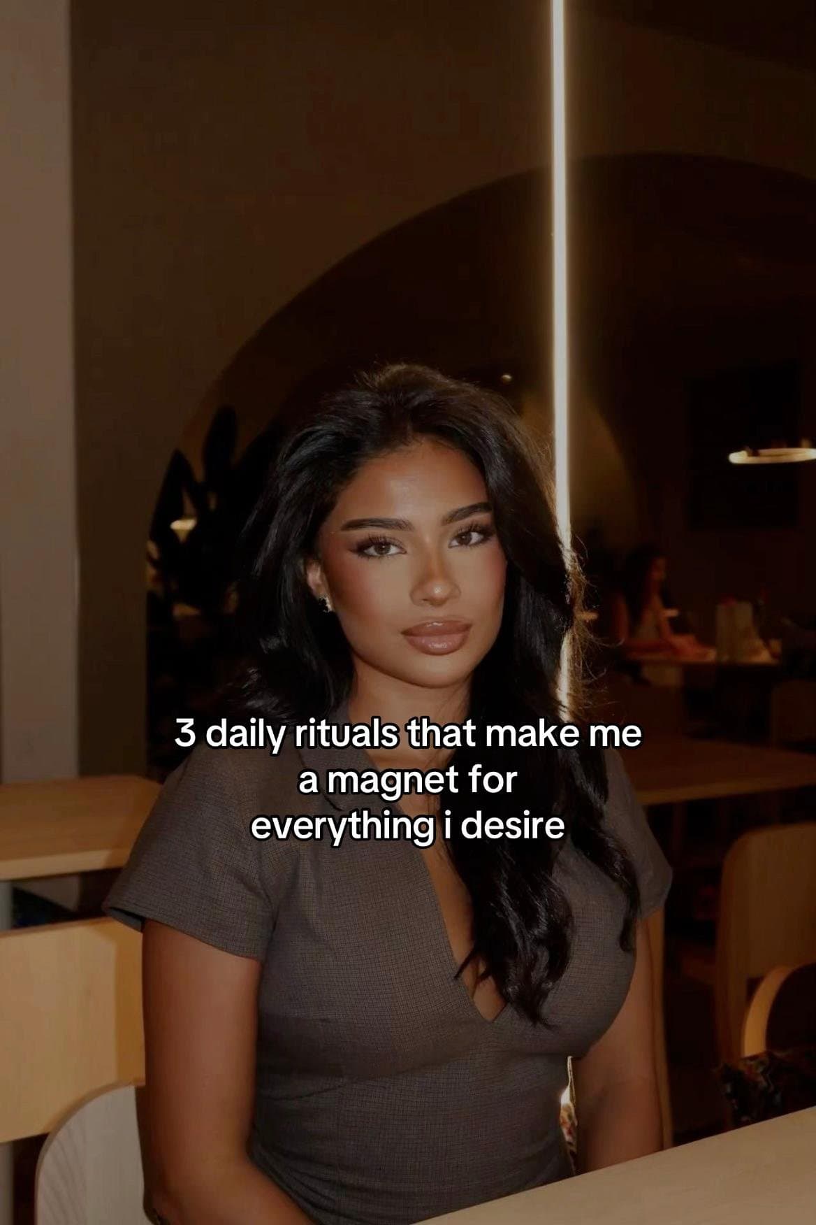 Slide 1: 3 daily rituals that make me
a magnet for
everything i desire