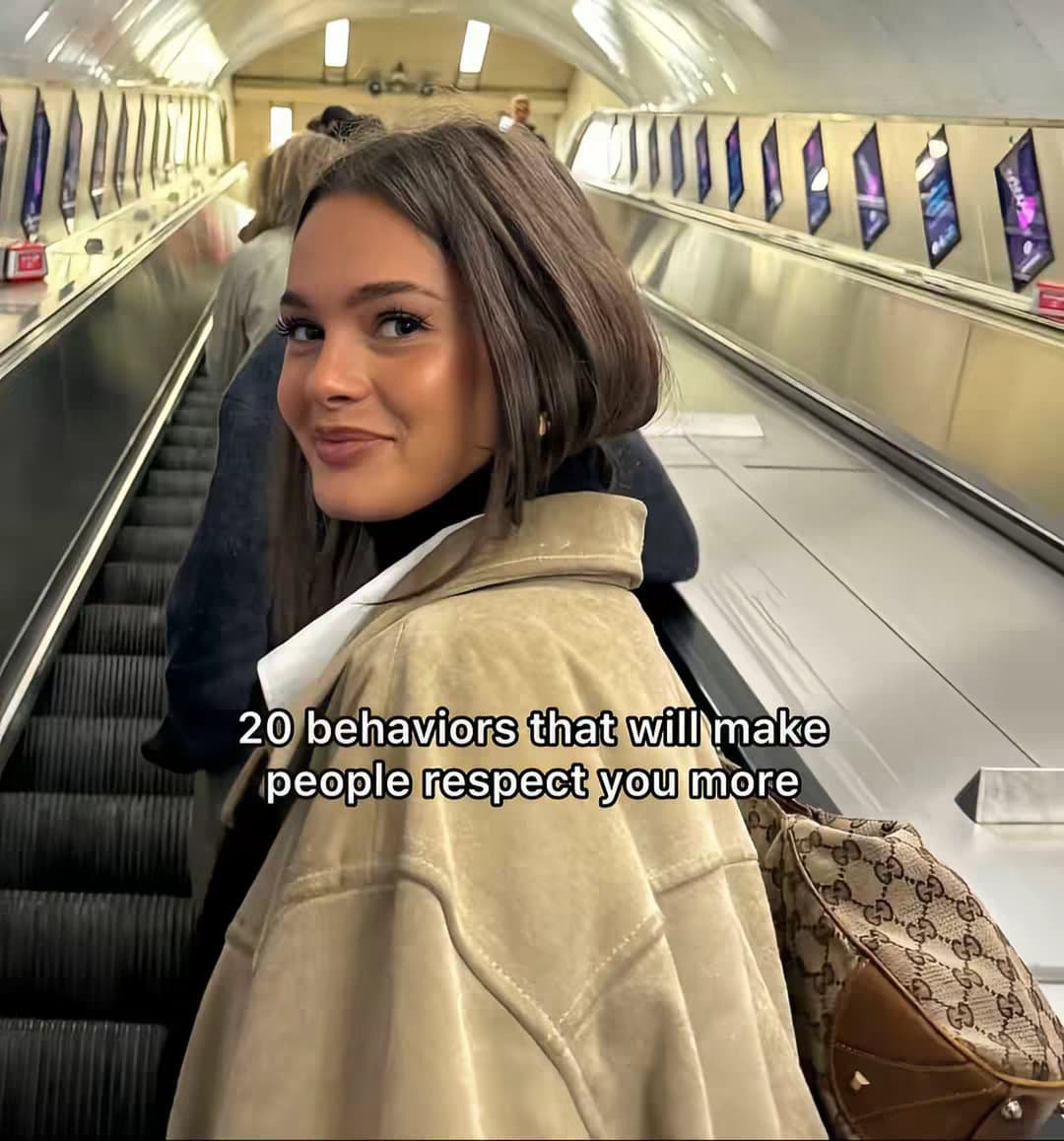 Slide 1: 20 behaviors that will make people respect you more