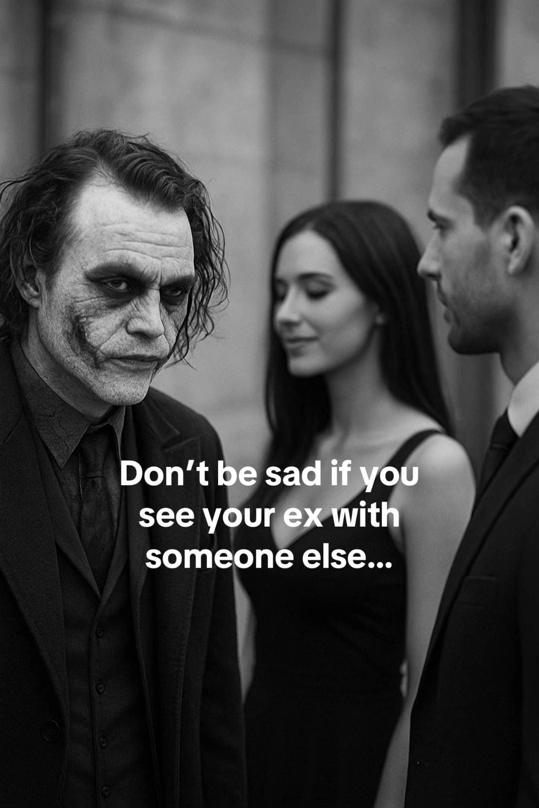 Don't be sad if you
see your ex with
someone else...