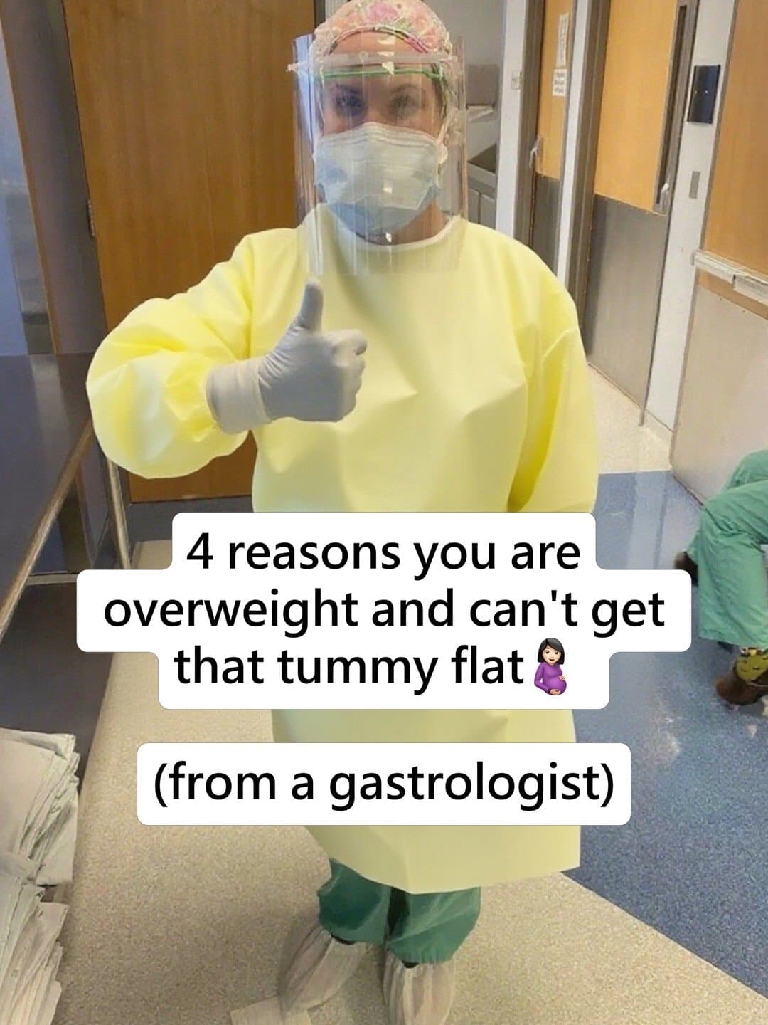Slide 1: 4 reasons you are
overweight and can't get
that tummy flat 🤰
(from a gastrologist)