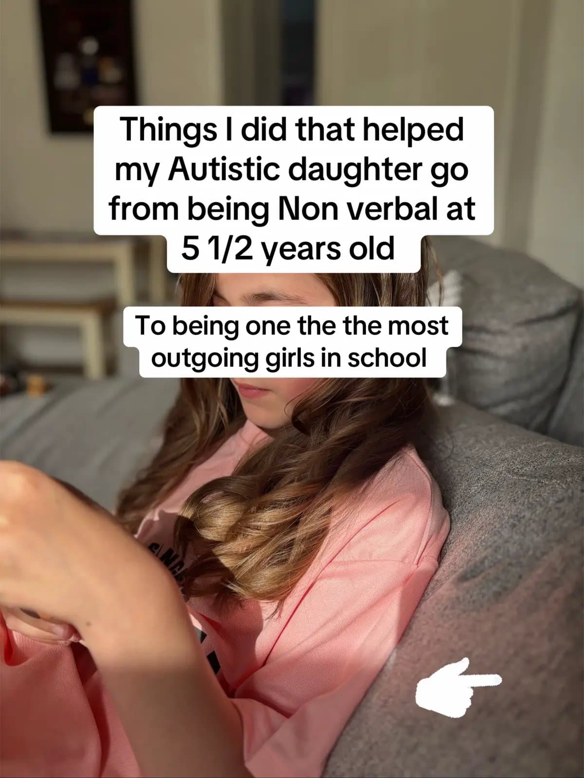 Slide 1: Things I did that helped
my Autistic daughter go
from being Non verbal at
5 1/2 years old
To being one the the most
outgoing girls in school