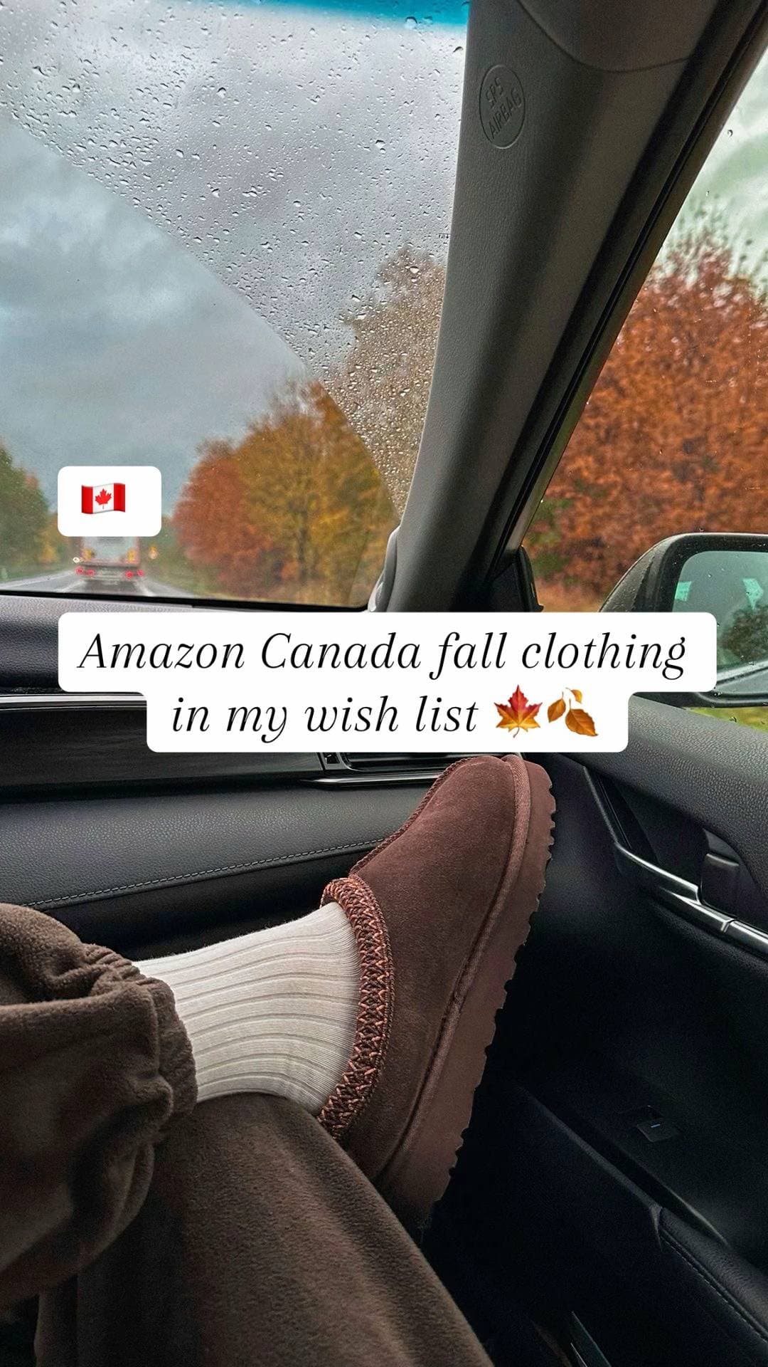 Slide 1: 🇨🇦
Amazon Canada fall clothing
in my wish list 🍁🍂