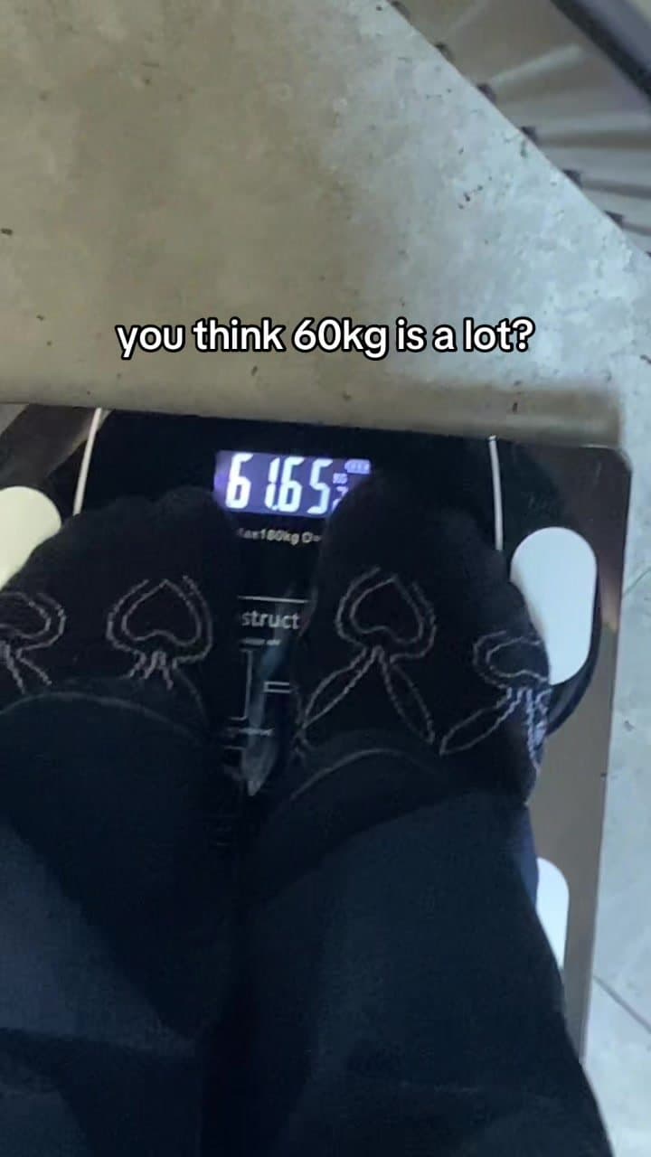 you think 60kg is a lot?