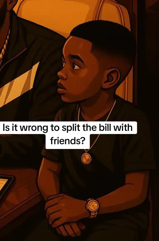Slide 1: Is it wrong
to split the bill with
friends?