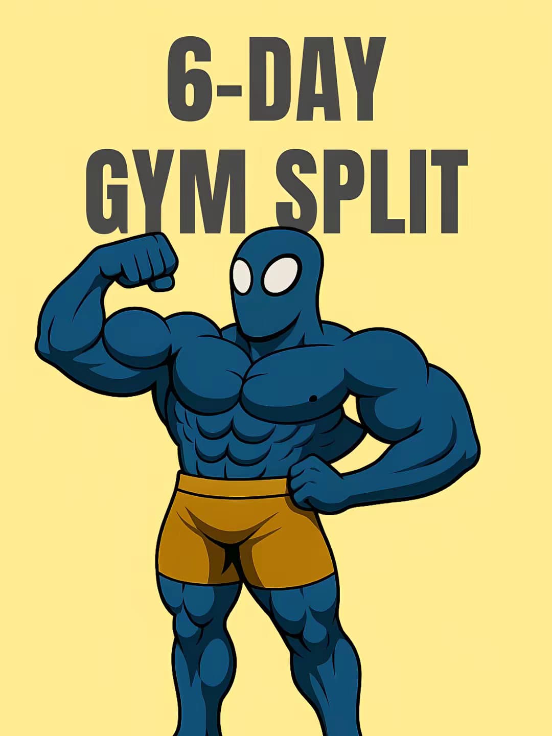 Slide 1: 6-DAY
GYM SPLIT